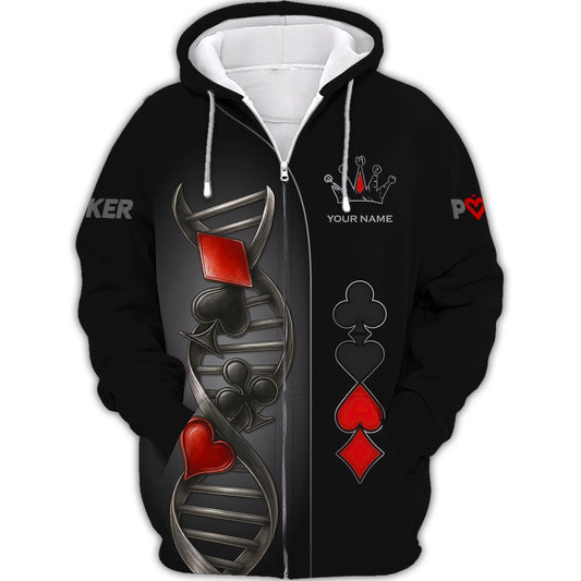 Unisex Shirt - Custom Poker Lover Classic Shirt, In My DNA