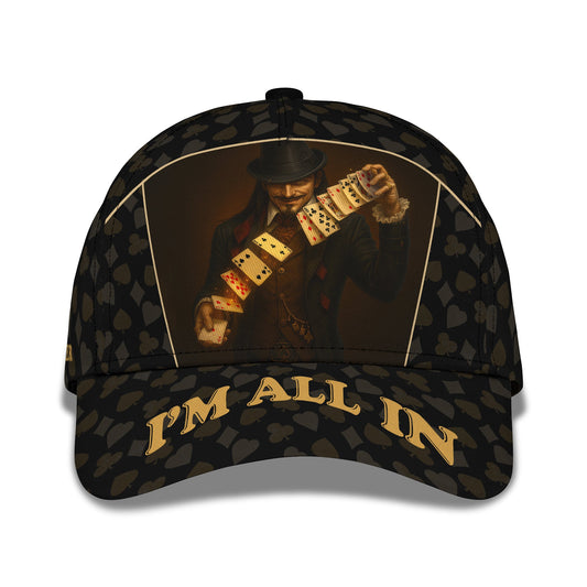 Personalized Cap, Customized Classic Cap Poker Lover Cap, I'm All In