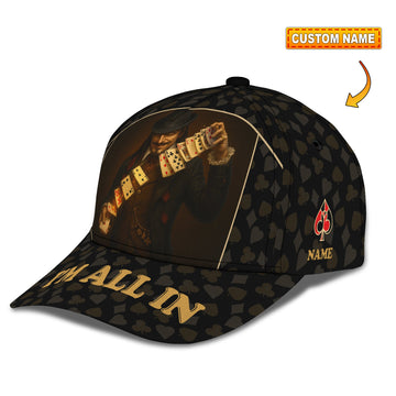 Personalized Cap, Customized Classic Cap Poker Lover Cap, I'm All In