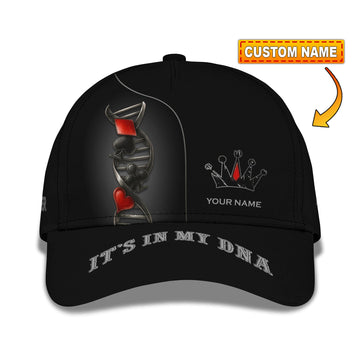 Personalized Cap, Customized Classic Cap Poker Lover Cap, In My DNA