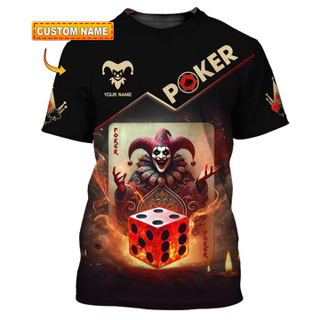 Unisex Shirt, Custom Name Poker Shirt, Poker Gift
