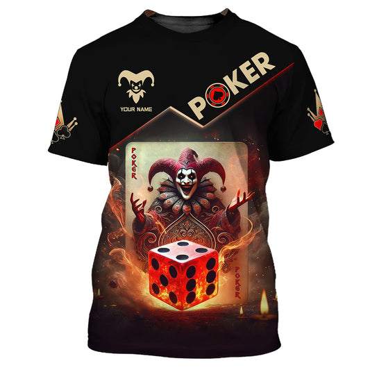 Unisex Shirt, Custom Name Poker Shirt, Poker Gift