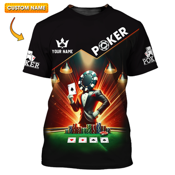 Unisex Shirt - Custom Text Shirt Poker
