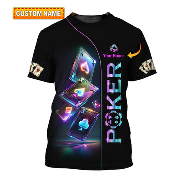 Unisex Shirt - Custom Name Poker Shirt
