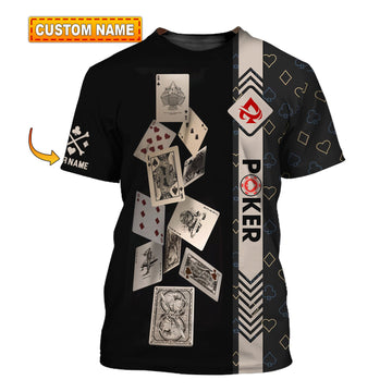 Unisex Shirt, Custom Name Poker Shirt, Poker T-Shirt Hoodie Long Sleeve Shirt, Casino Shirt