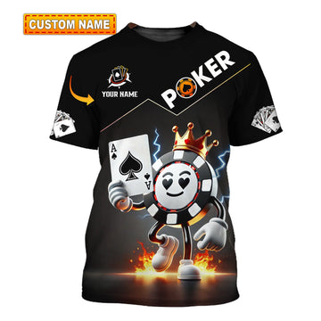 Unisex Shirt - Custom Text Shirt Poker