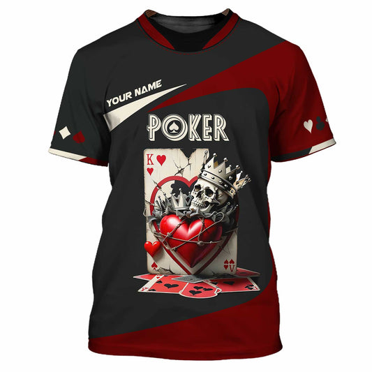 Unisex Shirt, Custom Name Poker Shirt, Poker Hoodie Shirt Polo Long Sleeve Shirt