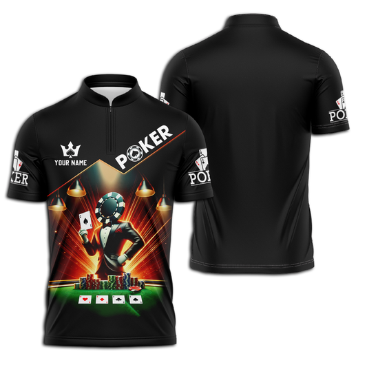 Unisex Shirt - Custom Text Shirt Poker