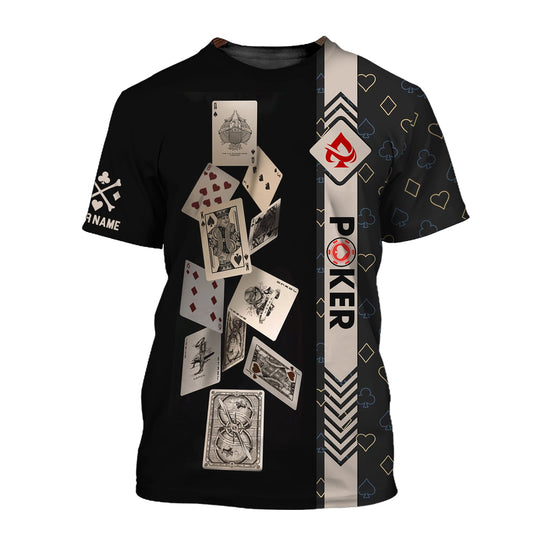 Unisex Shirt, Custom Name Poker Shirt, Poker T-Shirt Hoodie Long Sleeve Shirt, Casino Shirt